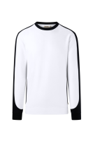 HAKRO Sweatshirt Contrast Mikralinar® Eco, weiss/schwarz, 2XL