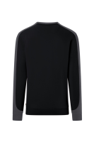 HAKRO Sweatshirt Contrast Mikralinar® Eco, schwarz/karbongrau, 6XL