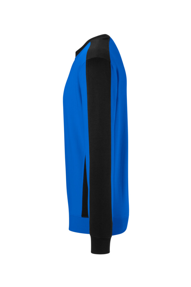 HAKRO Sweatshirt Contrast Mikralinar® Eco, royalblau/schwarz, 4XL