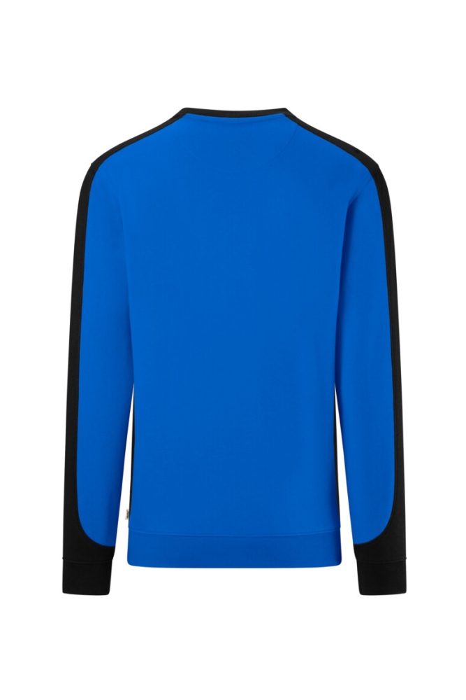 HAKRO Sweatshirt Contrast Mikralinar® Eco, royalblau/schwarz, 4XL