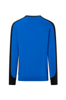 HAKRO Sweatshirt Contrast Mikralinar® Eco, royalblau/schwarz, 4XL