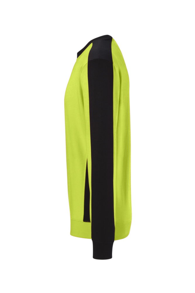 HAKRO Sweatshirt Contrast Mikralinar® Eco, kiwi/schwarz, 4XL