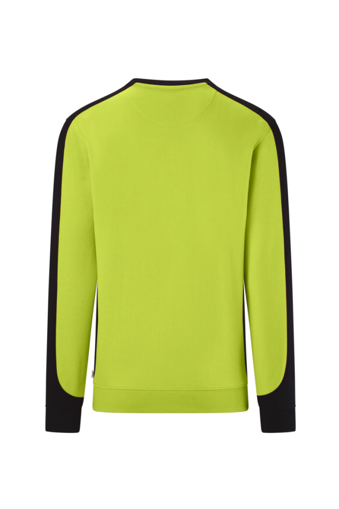 HAKRO Sweatshirt Contrast Mikralinar® Eco, kiwi/schwarz, 4XL