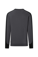 HAKRO Sweatshirt Contrast Mikralinar® Eco, karbongrau/schwarz, 4XL