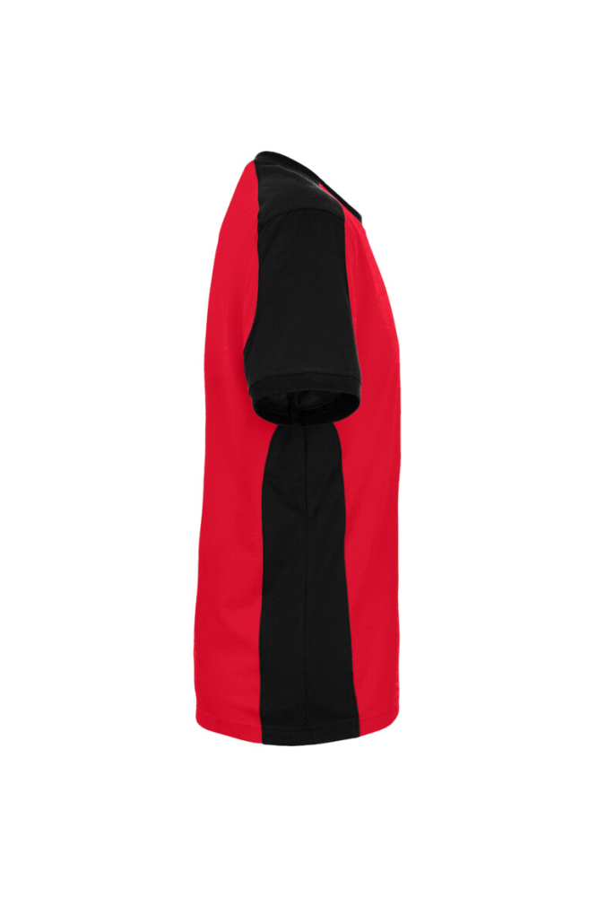 HAKRO T-Shirt Contrast MIKRALINAR® ECO, rot/schwarz, S