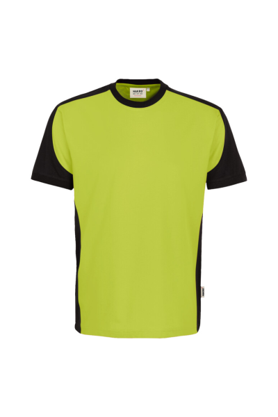 HAKRO T-Shirt Contrast Mikralinar® Eco, kiwi/schwarz