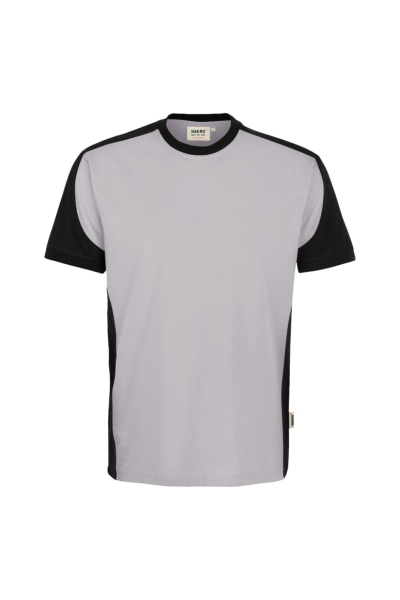 HAKRO T-Shirt Contrast Mikralinar® Eco, titan/schwarz