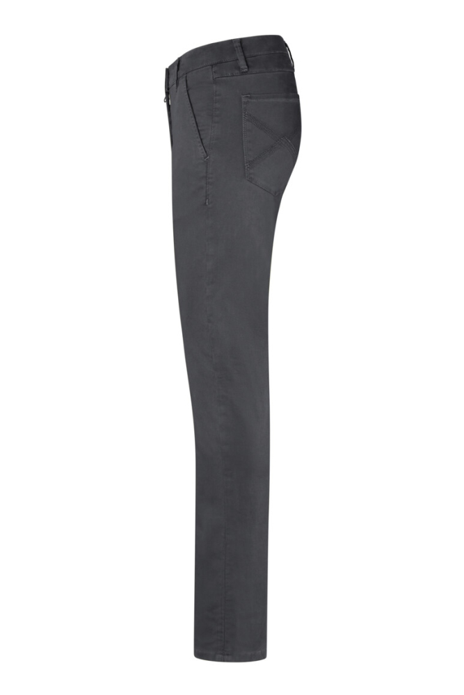 HAKRO Damen Chinohose X-Stretch, karbongrau, L