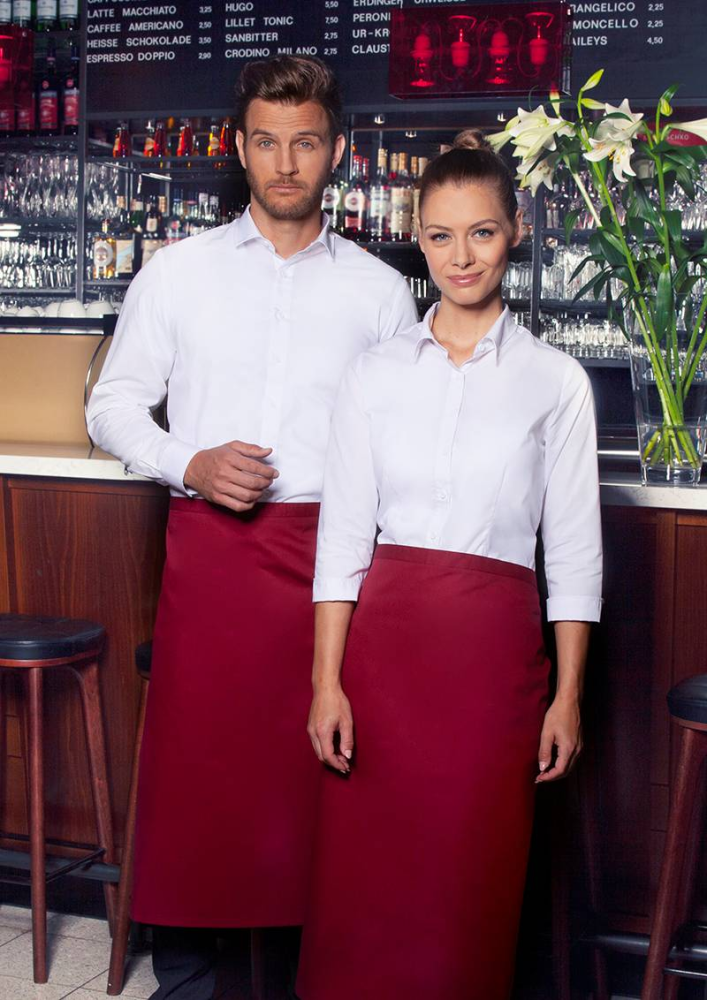 Karlowsky Bistroschürze Basic, bordeaux
