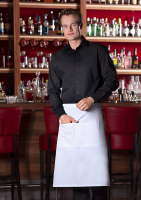 Karlowsky Bistroschürze Basic mit Tasche, weiss