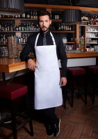 Karlowsky Latzschürze Basic mit Schnalle, weiss