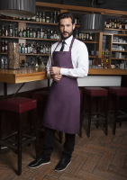 Karlowsky Latzschürze Basic mit Schnalle, aubergine