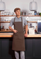 Karlowsky Latzschürze Basic mit Schnalle und Tasche, hellbraun