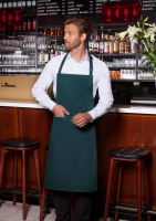 Karlowsky Latzschürze Basic mit Schnalle und Tasche, piniengrün