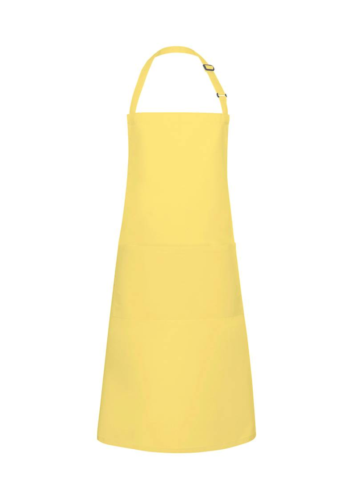 Karlowsky Latzschürze Basic mit Schnalle und Tasche, sonnengelb