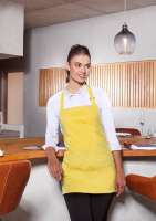 Karlowsky Kurze Latzschürze Basic mit Schnalle und Tasche, sonnengelb