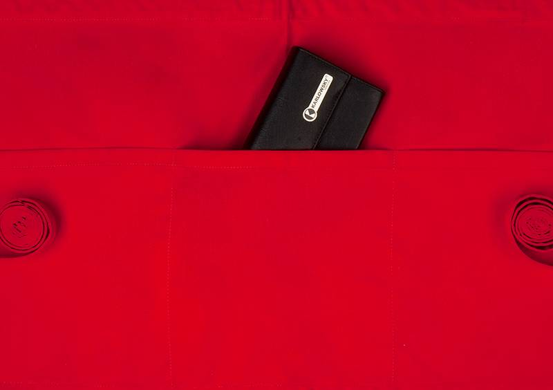 Karlowsky Vorbinder Basic mit Tasche, rot