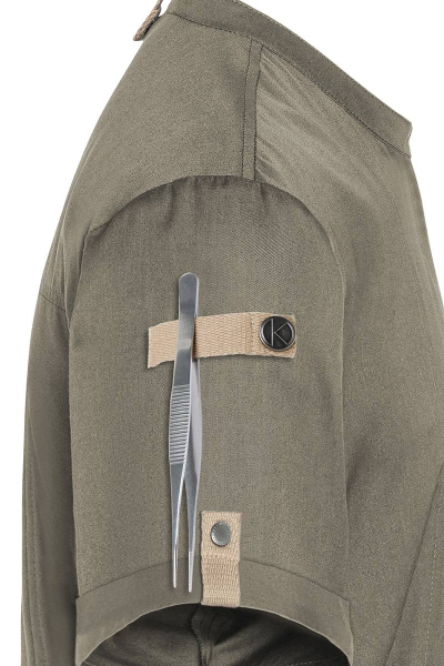 Karlowsky Kurzarm Kochjacke green-generation, Herren salbei