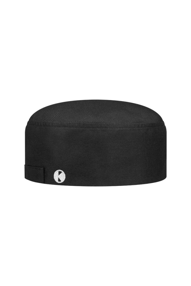 Karlowsky Kochmütze Beanie mit atmungsaktivem Netzeinsatz, schwarz