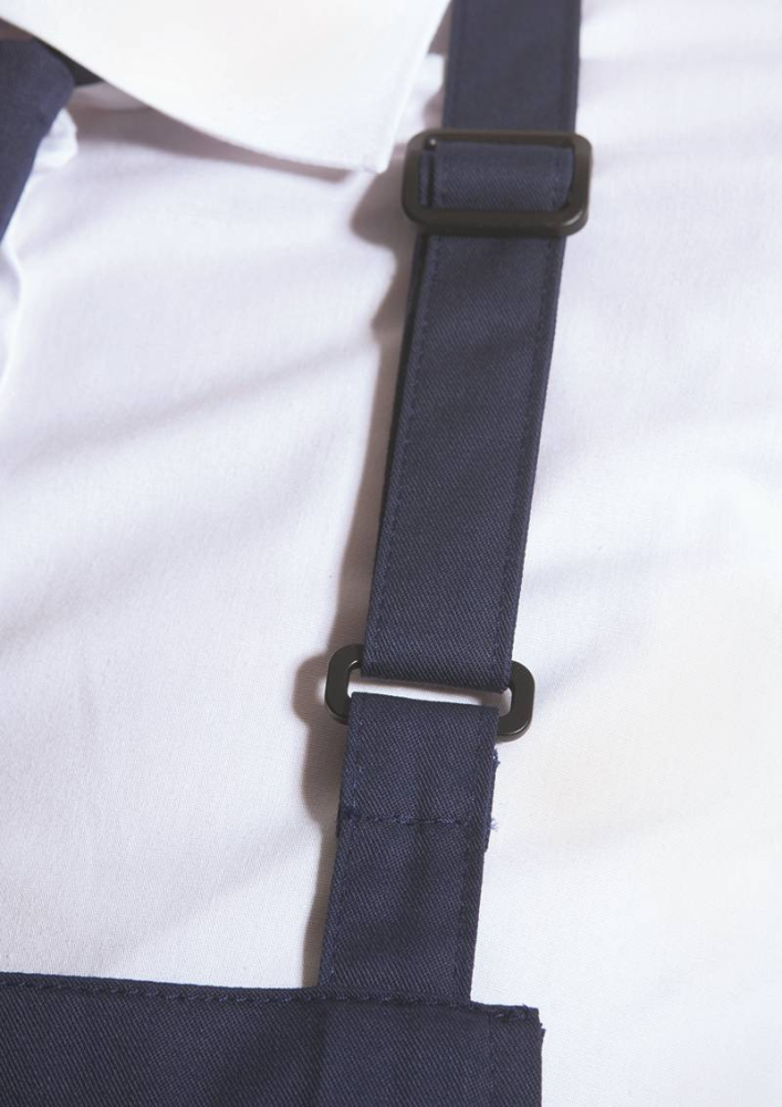 Karlowsky Latzschürze Basic mit Schnalle und Tasche, marine