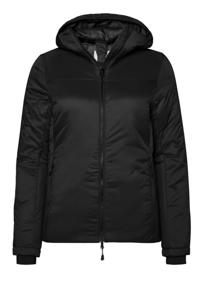 HAKRO Damen Kapuzen-Thermo-Loftjacke, schwarz, XS