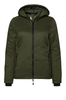 HAKRO Damen Kapuzen-Thermo-Loftjacke, olive, S