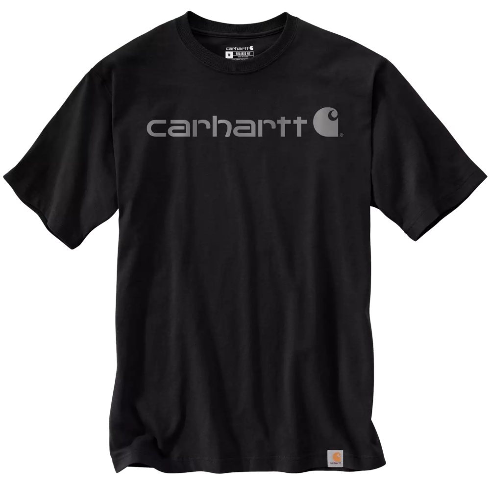 Carhartt Dearborn Relaxed Logo T-Shirt, Black/Gray, S