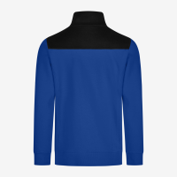 FHB ROB Zip-Sweatshirt, royalblau-schwarz, Gr. S