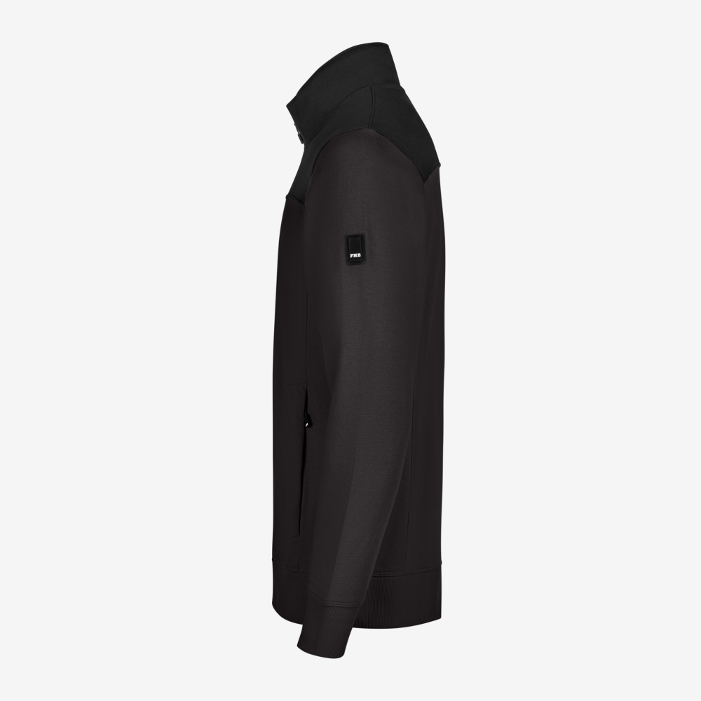 FHB ROB Zip-Sweatshirt, anthrazit-schwarz, Gr. L