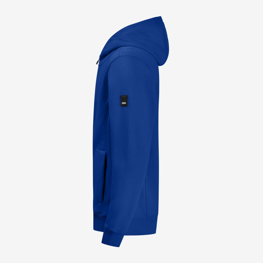 FHB QUENTIN Hoodie Jacke, royalblau, Gr. 2XL