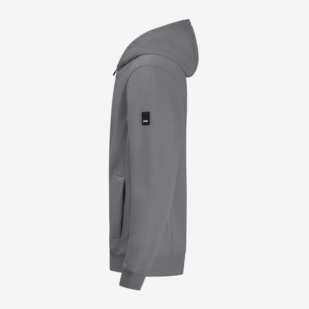 FHB QUENTIN Hoodie Jacke, grau, Gr. XS