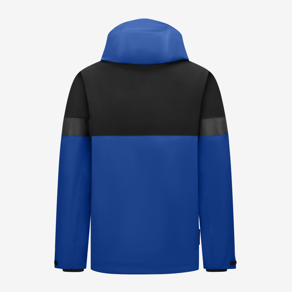 FHB LUCA Regenjacke, royalblau-schwarz, Gr. L