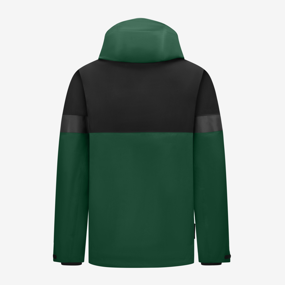 FHB LUCA Regenjacke, grün-schwarz, Gr. 5XL