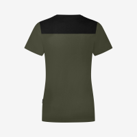 FHB KIRA T-Shirt Damen, oliv-schwarz, Gr. 3XL