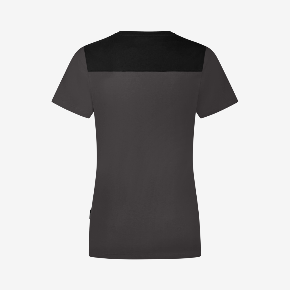 FHB KIRA T-Shirt Damen, anthrazit-schwarz, Gr. XS