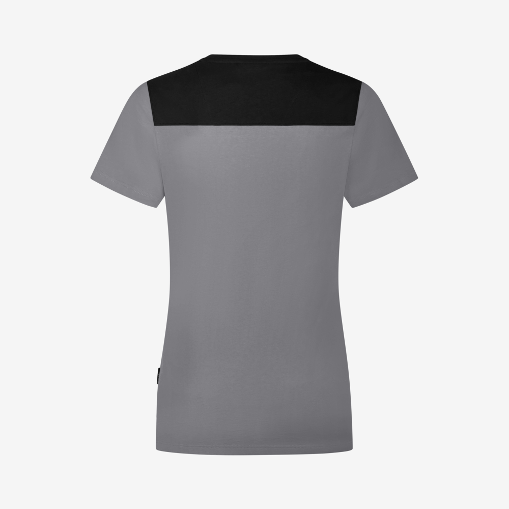 FHB KIRA T-Shirt Damen, grau-schwarz, Gr. XS