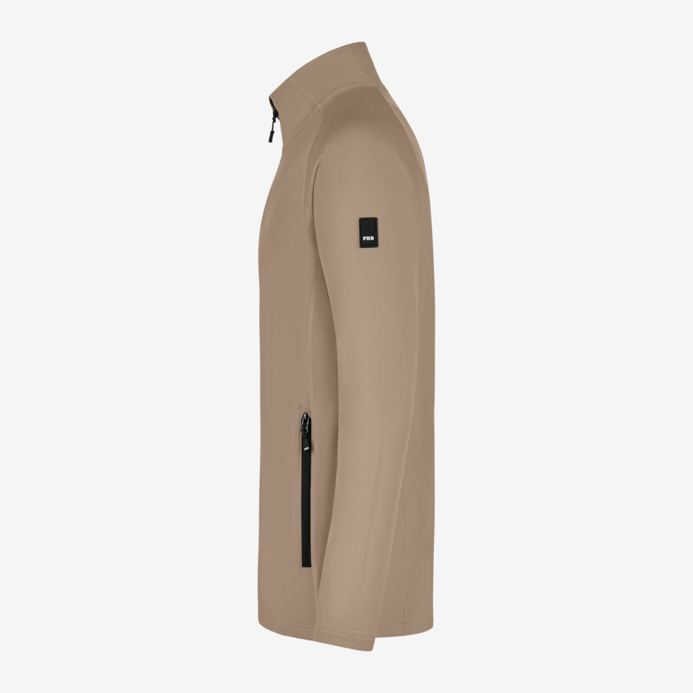 FHB KUNO Fleece-Jacke, beige, Gr. L