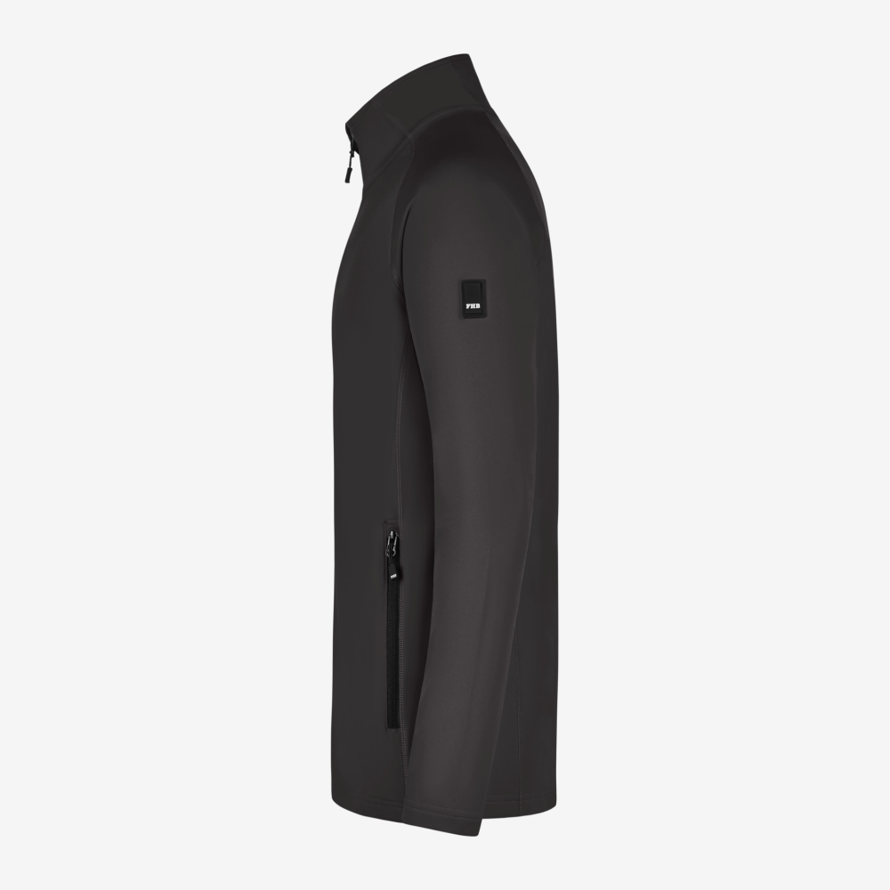 FHB KUNO Fleece-Jacke, anthrazit, Gr. S