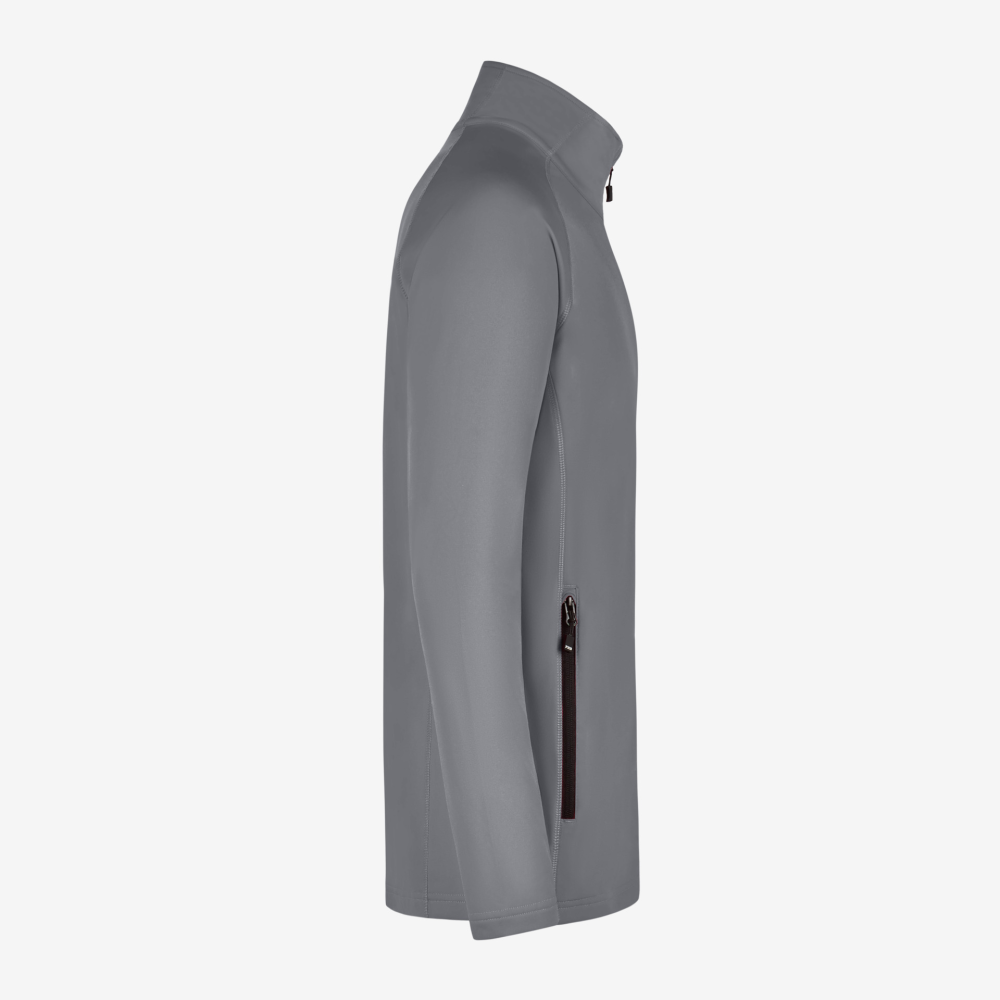 FHB KUNO Fleece-Jacke, grau, Gr. 5XL