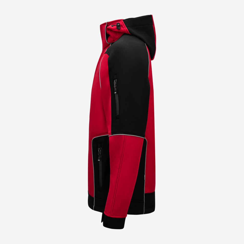 FHB WALTER Softshelljacke, rot-schwarz, Gr. XL