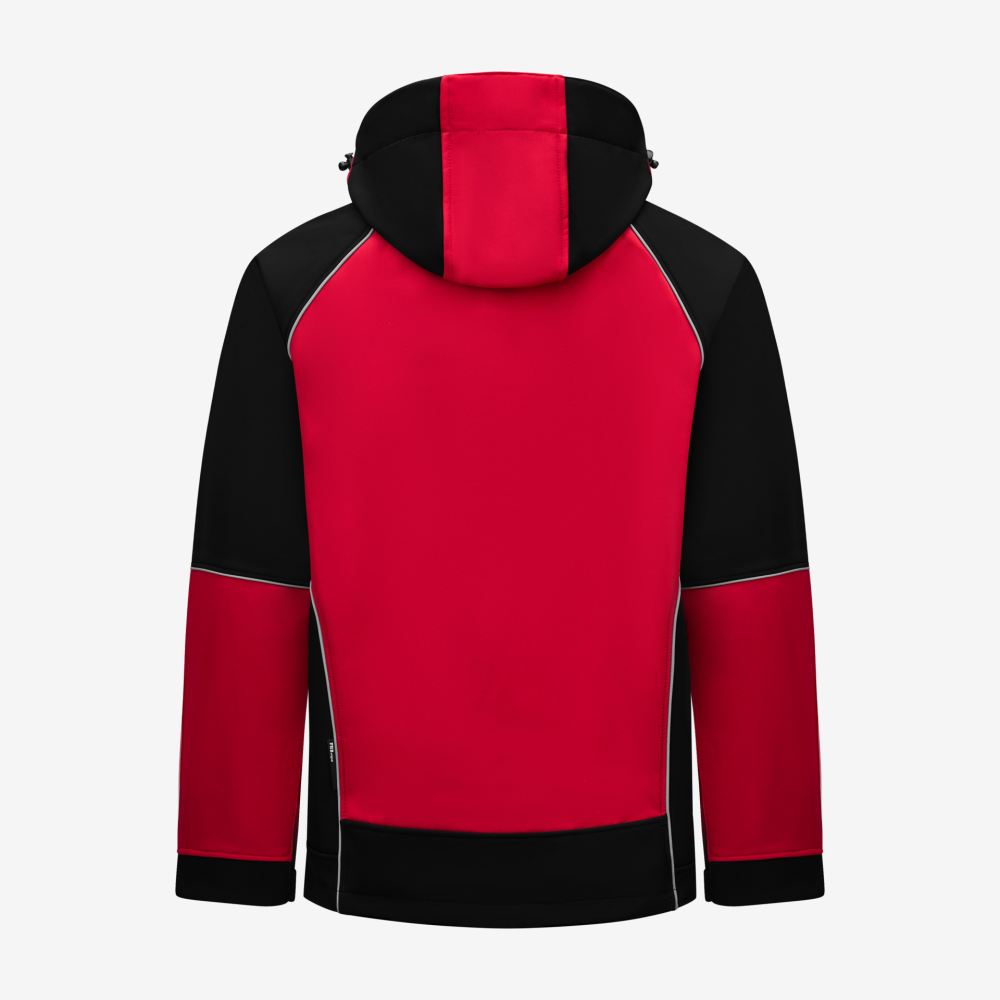 FHB WALTER Softshelljacke, rot-schwarz, Gr. XL