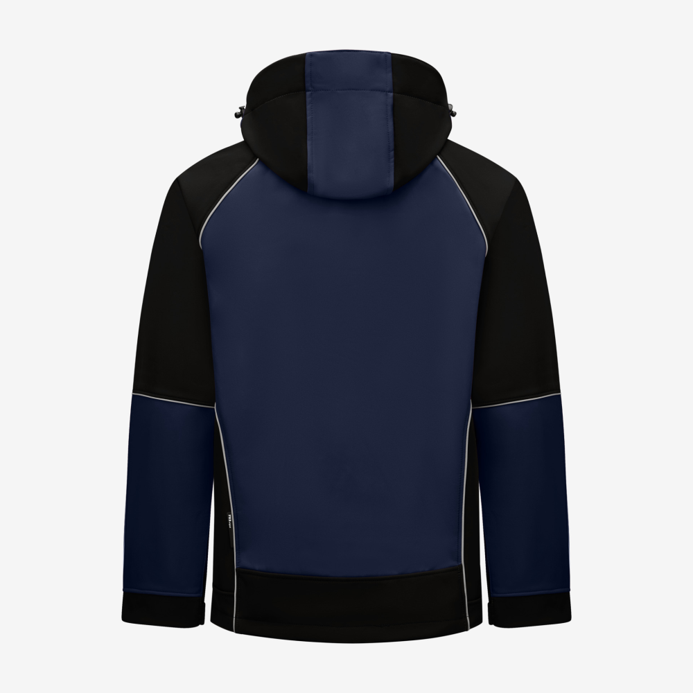 FHB WALTER Softshelljacke, marine-schwarz, Gr. L