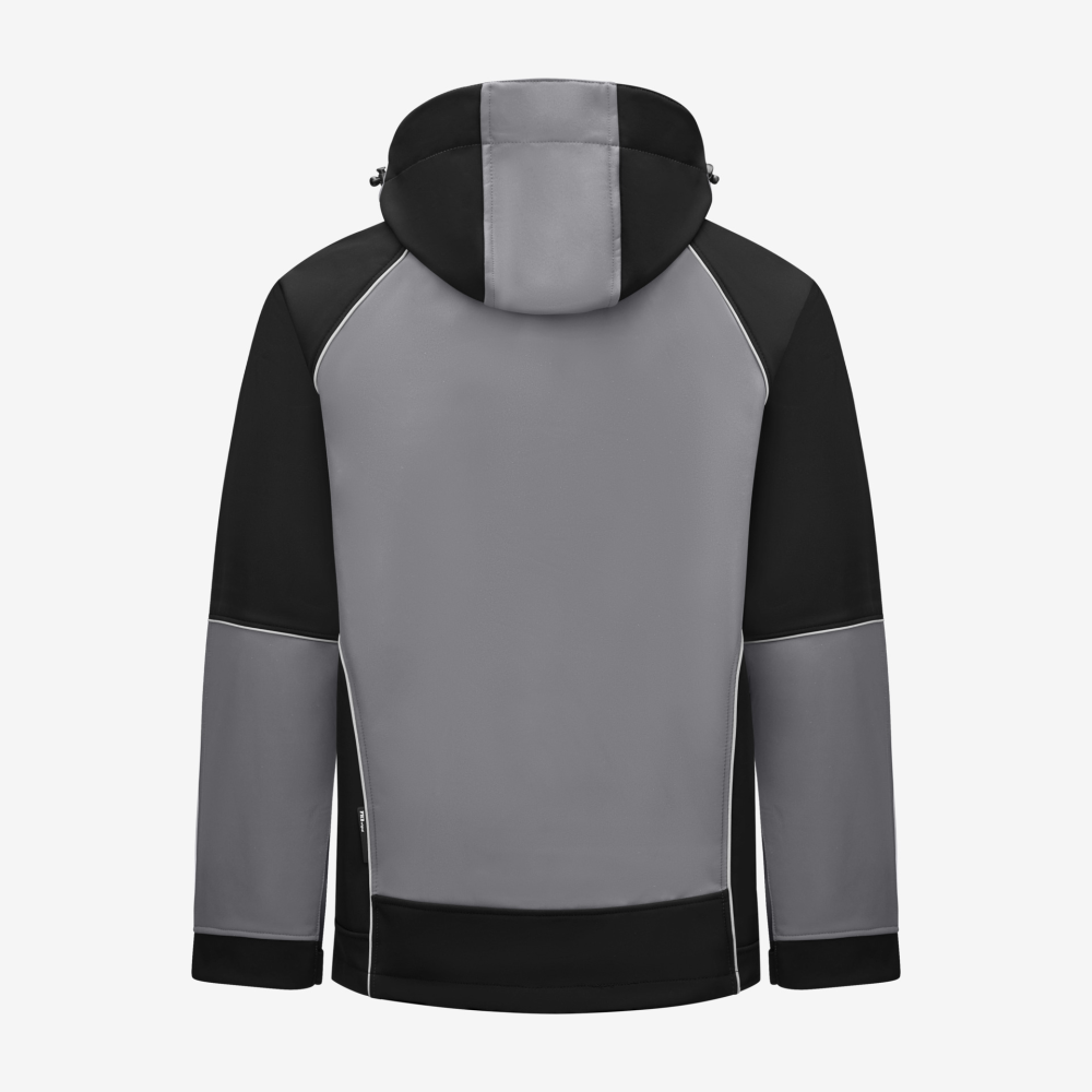 FHB WALTER Softshelljacke, grau-schwarz, Gr. M