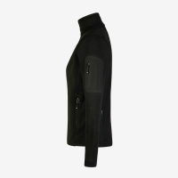 FHB MARIEKE Strick-Fleece-Jacke Damen, schwarz, Gr. XL