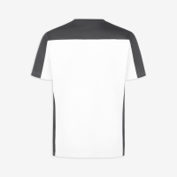 FHB MARC T-Shirt zweifarbig, weiss-anthrazit, Gr. S