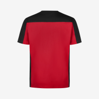FHB MARC T-Shirt zweifarbig, rot-schwarz, Gr. XS