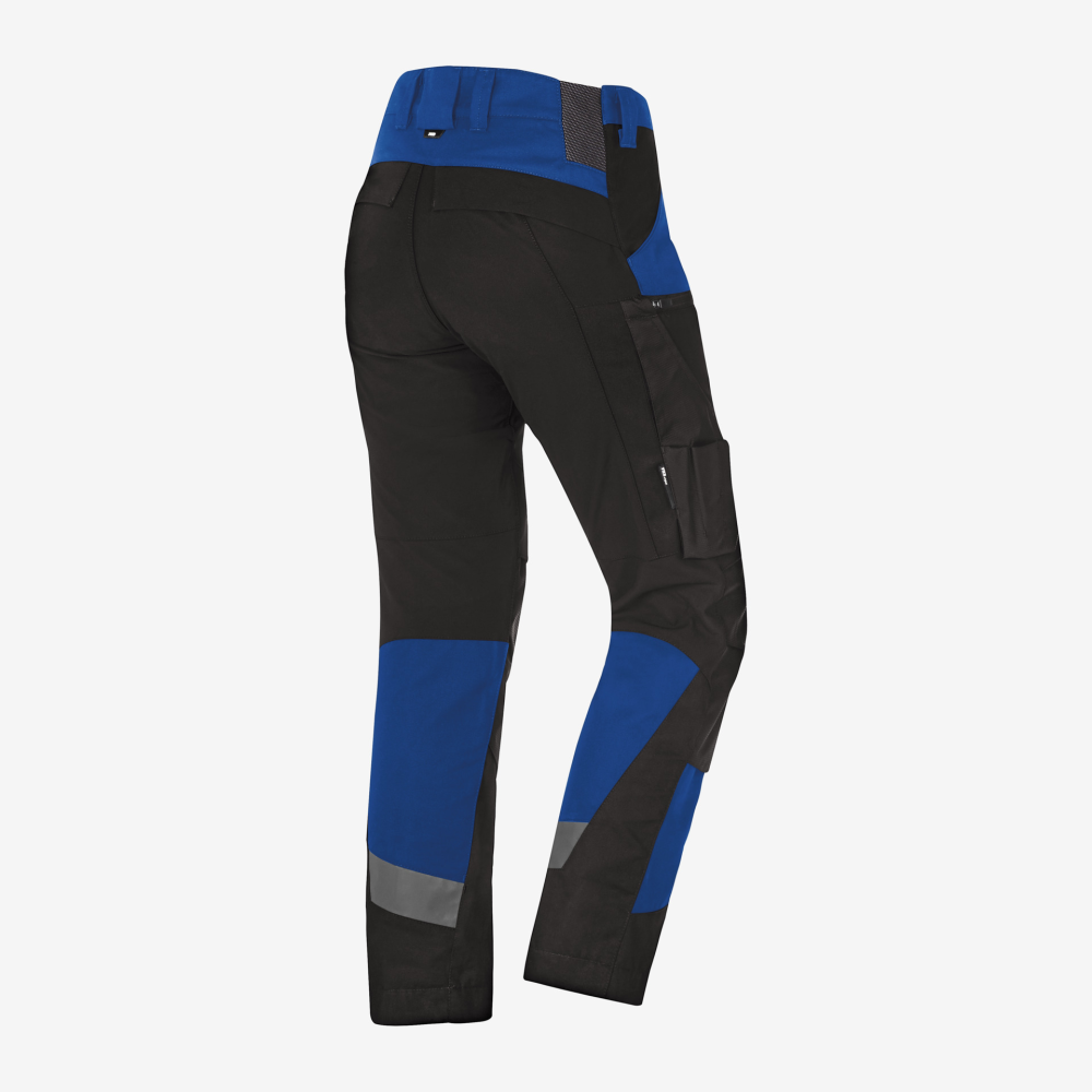 FHB LEO Arbeitshose elastisch, royalblau-schwarz, Gr. 24