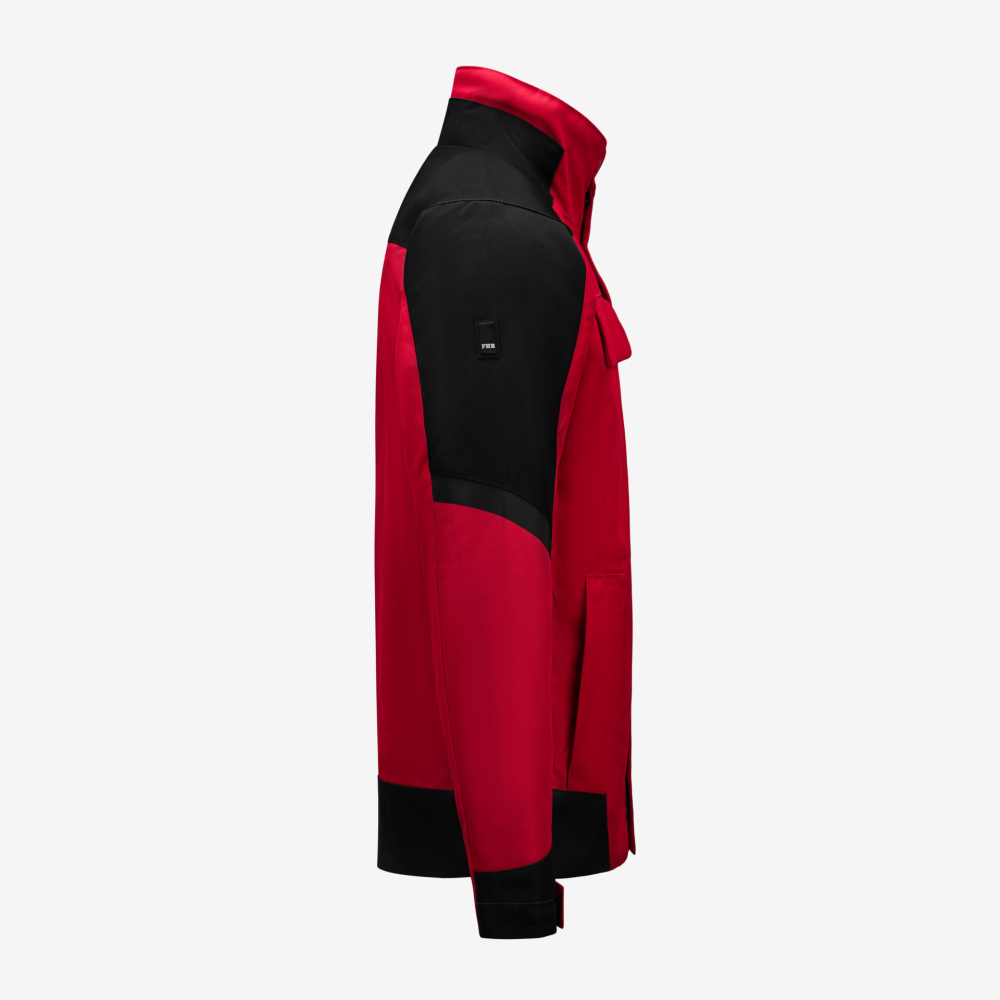 FHB LARS Arbeitsjacke, rot-schwarz, Gr. M
