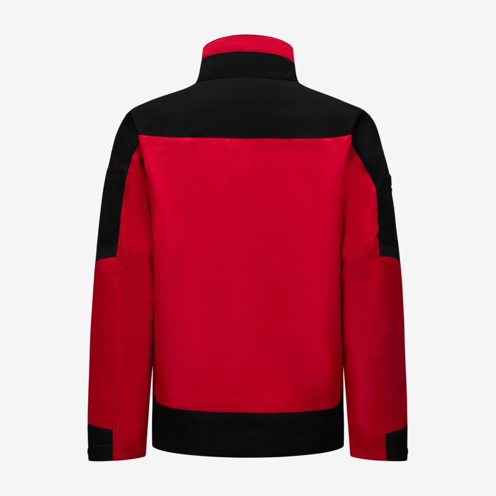 FHB LARS Arbeitsjacke, rot-schwarz, Gr. M