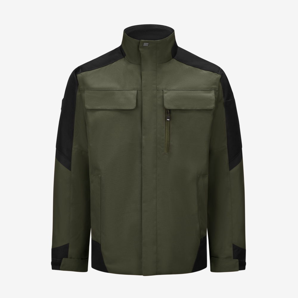FHB LARS Arbeitsjacke, oliv-schwarz, Gr. S